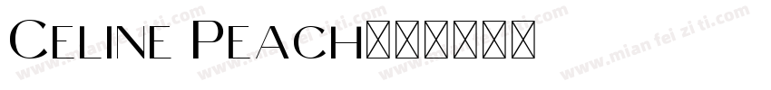 Celine Peach字体转换